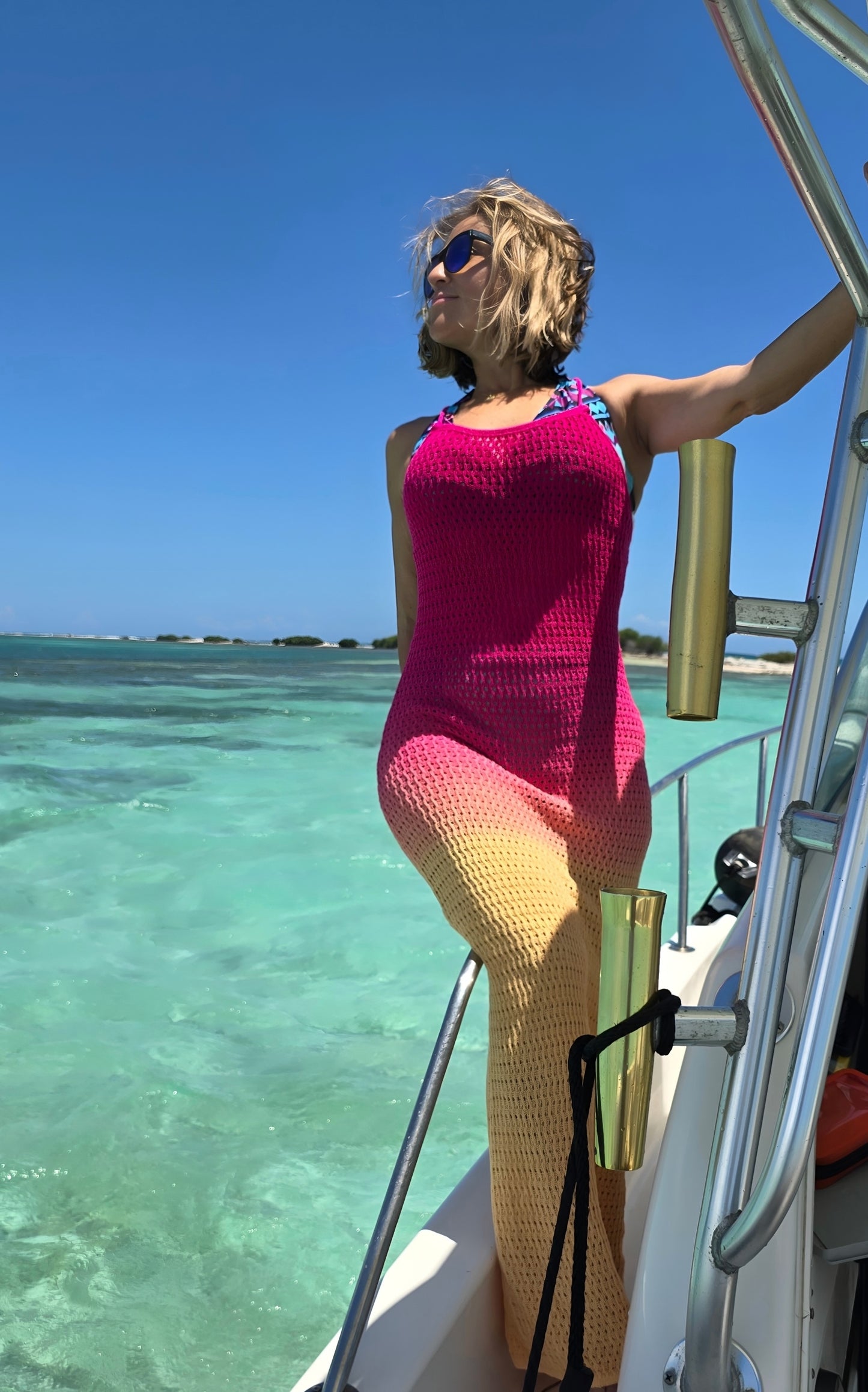 Knitted Scoop Neck Dress