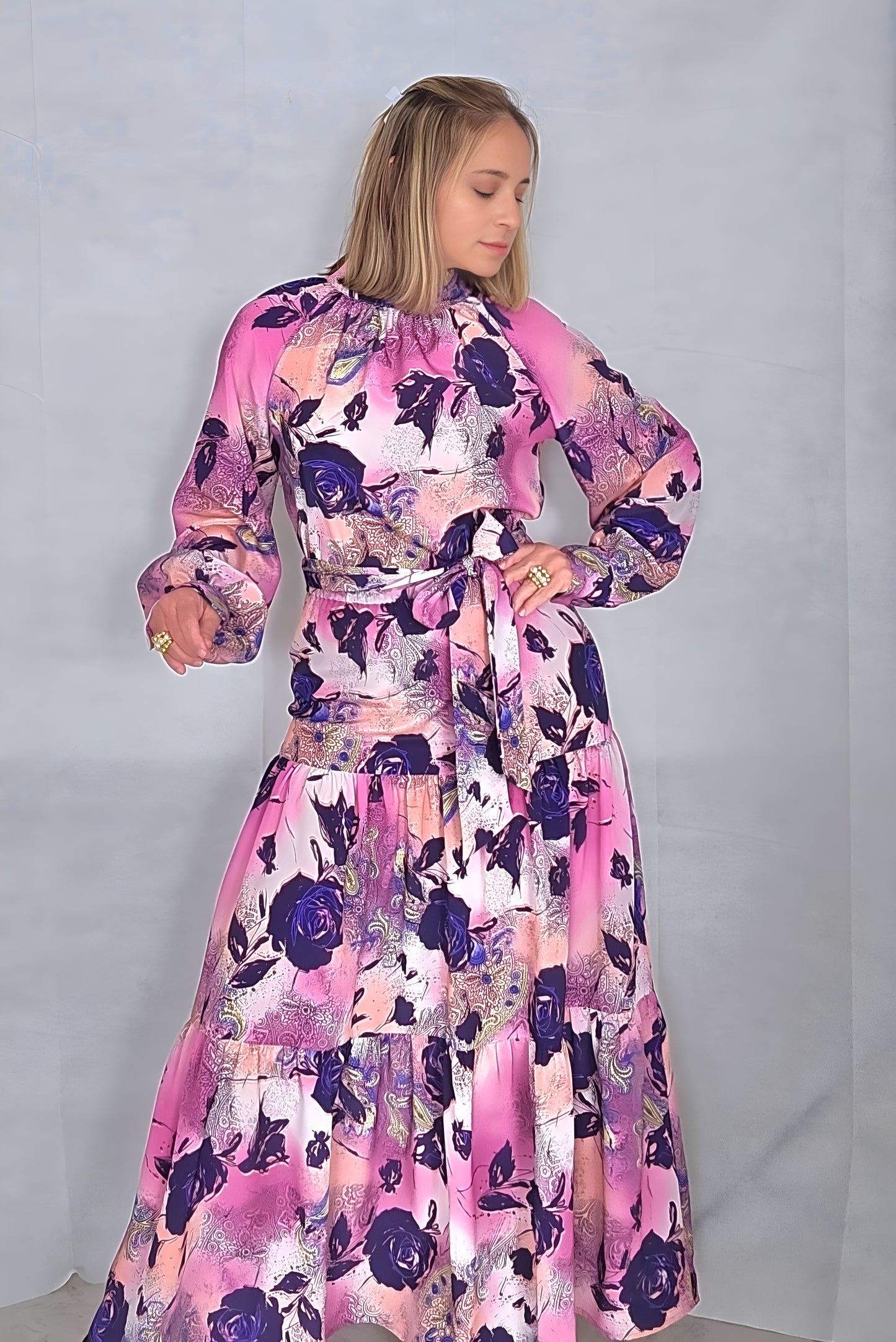 Lilac Florentine Dress
