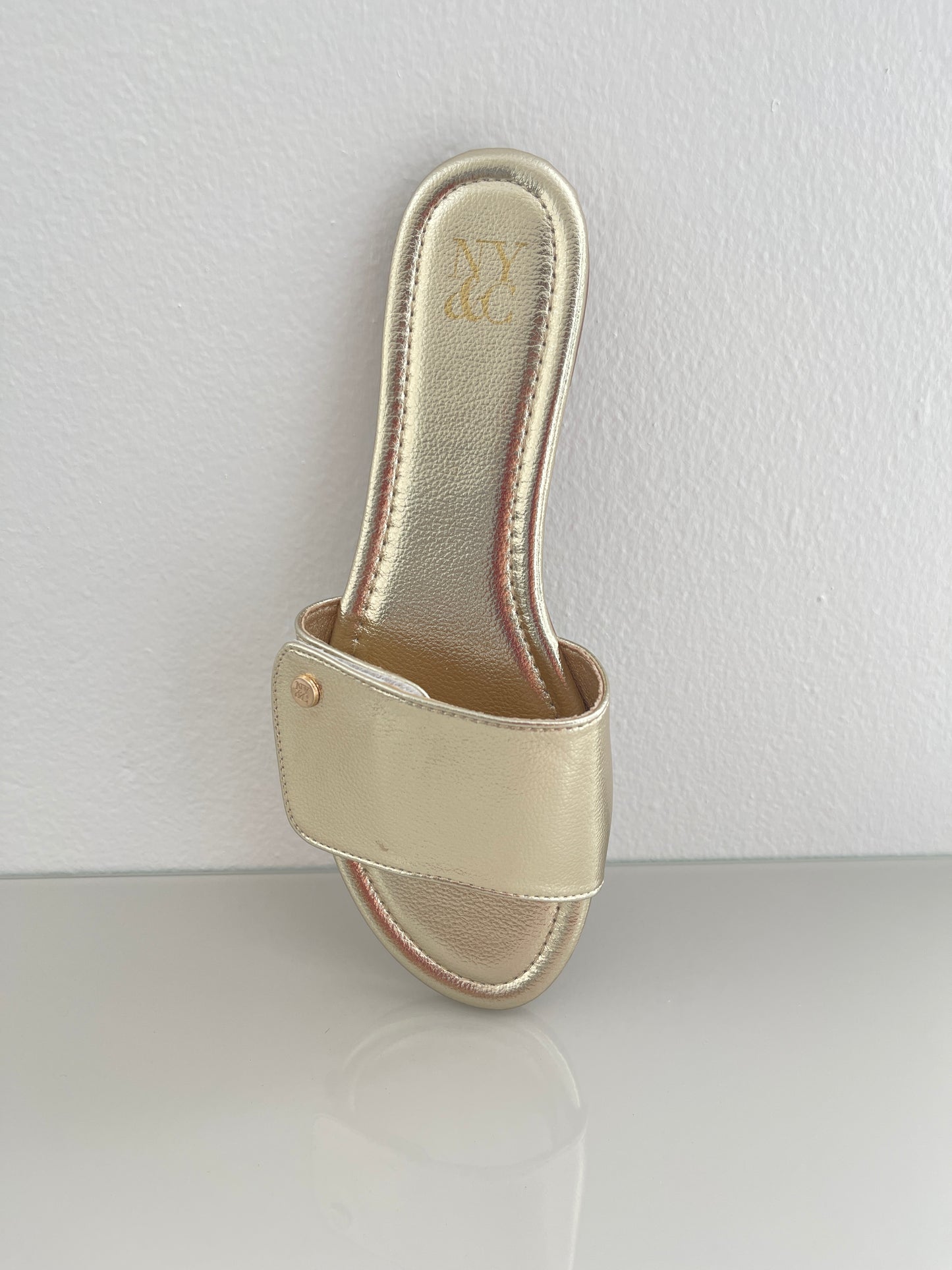 Gold Flat Sandals