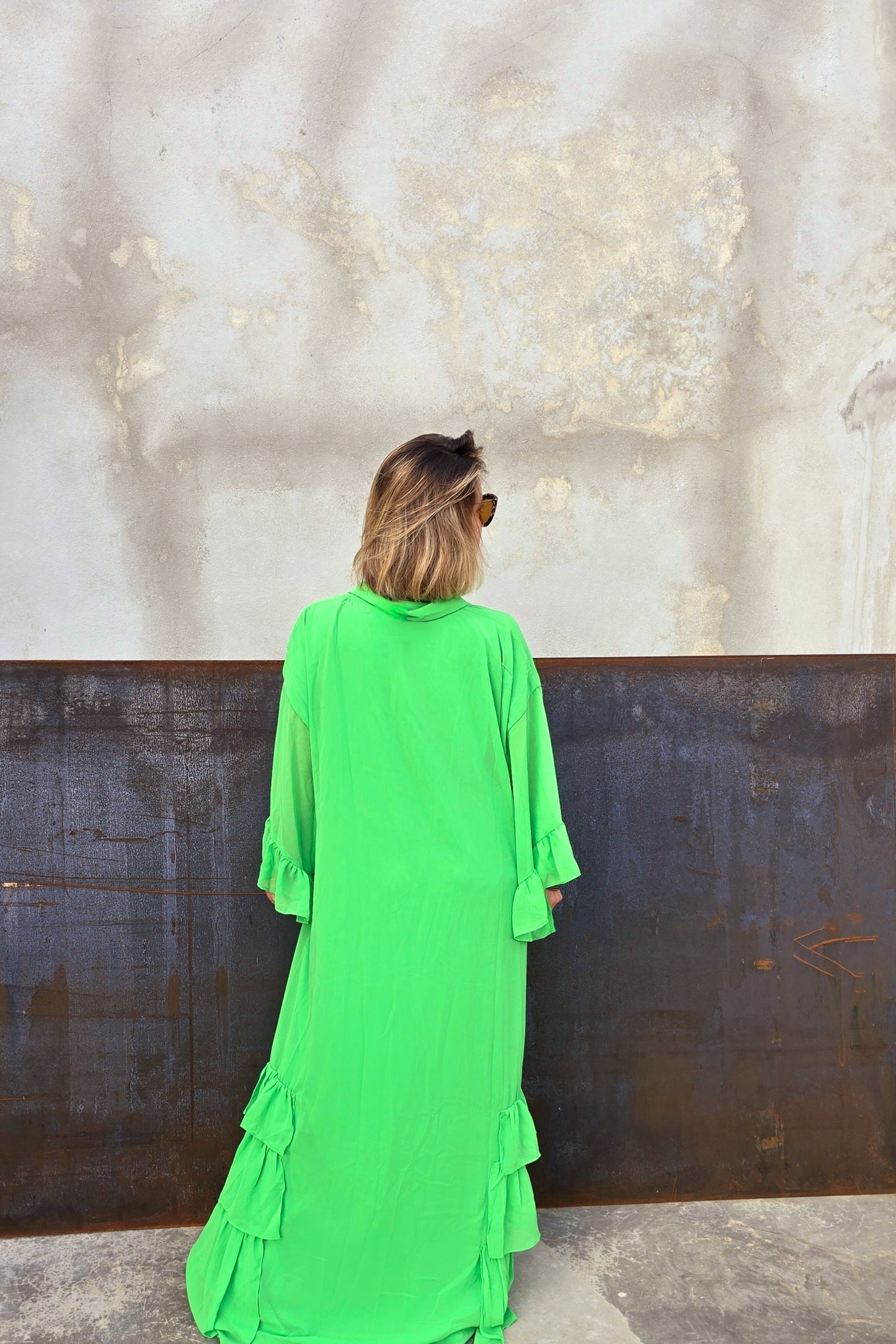 Green Oversized Maxi Dress
