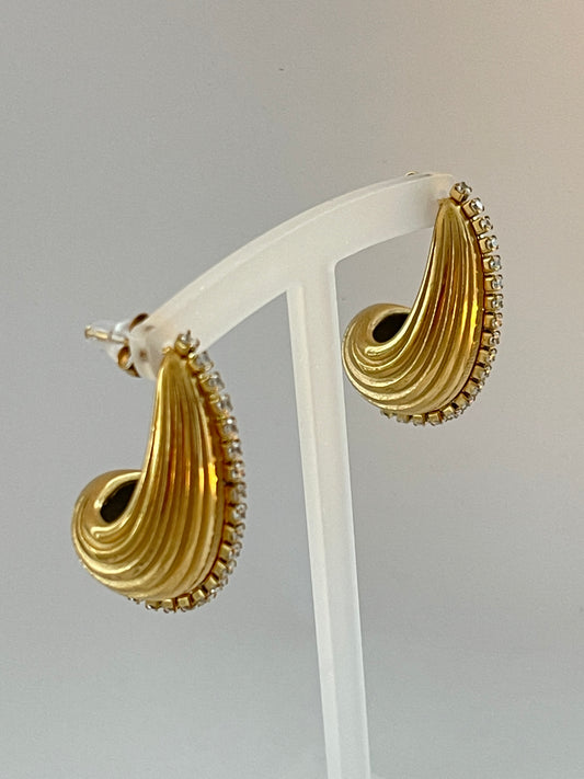 Gold Stainless Steel Earrings