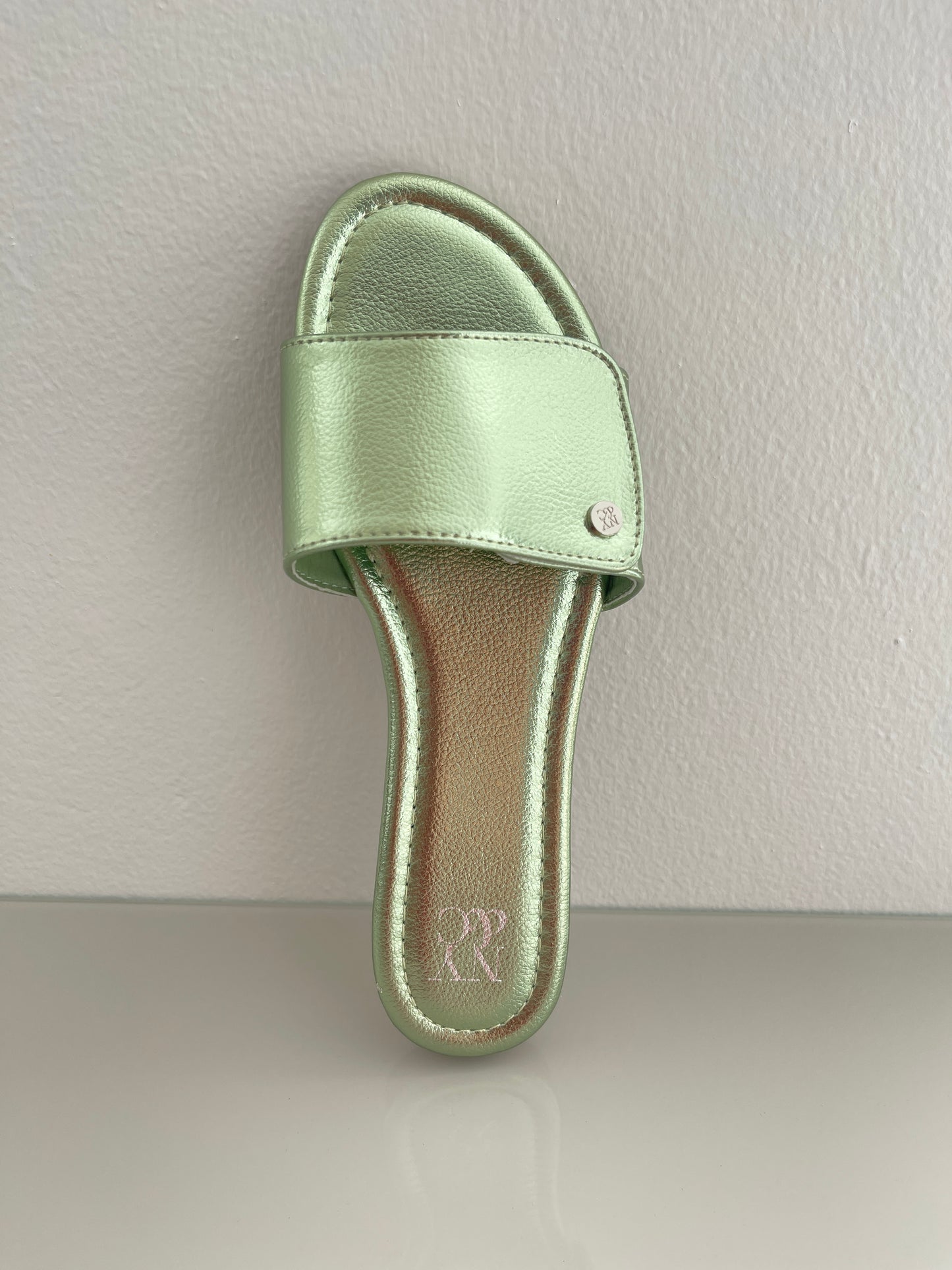 Mint Green Metallic Sandal