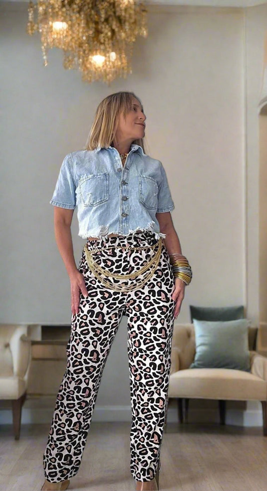Animal Print Pants