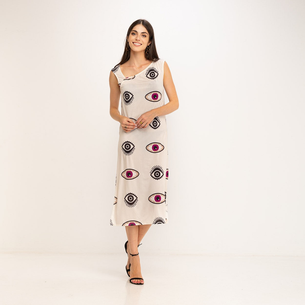 Sheathe Dress Eye Graphic