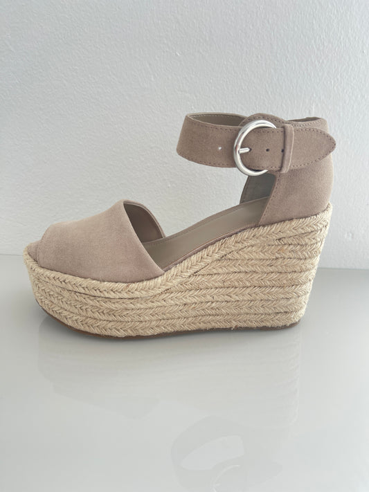 Wedge Espadrille Light Tan