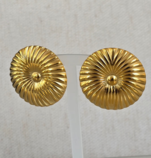 Stainless Steel Flower Ear Studs