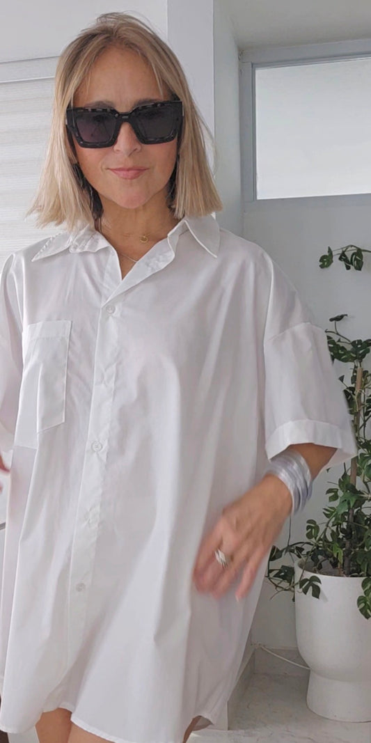 Short Sleeve Oversized Shirt