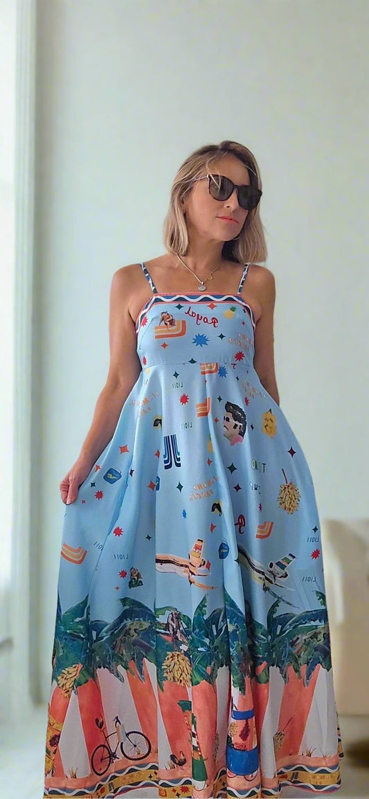 Blue Maxi Dress