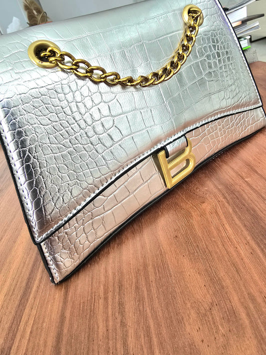 B Silver & Gold Bag